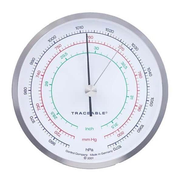 Traceable Three-Scale Dial Barometer wit